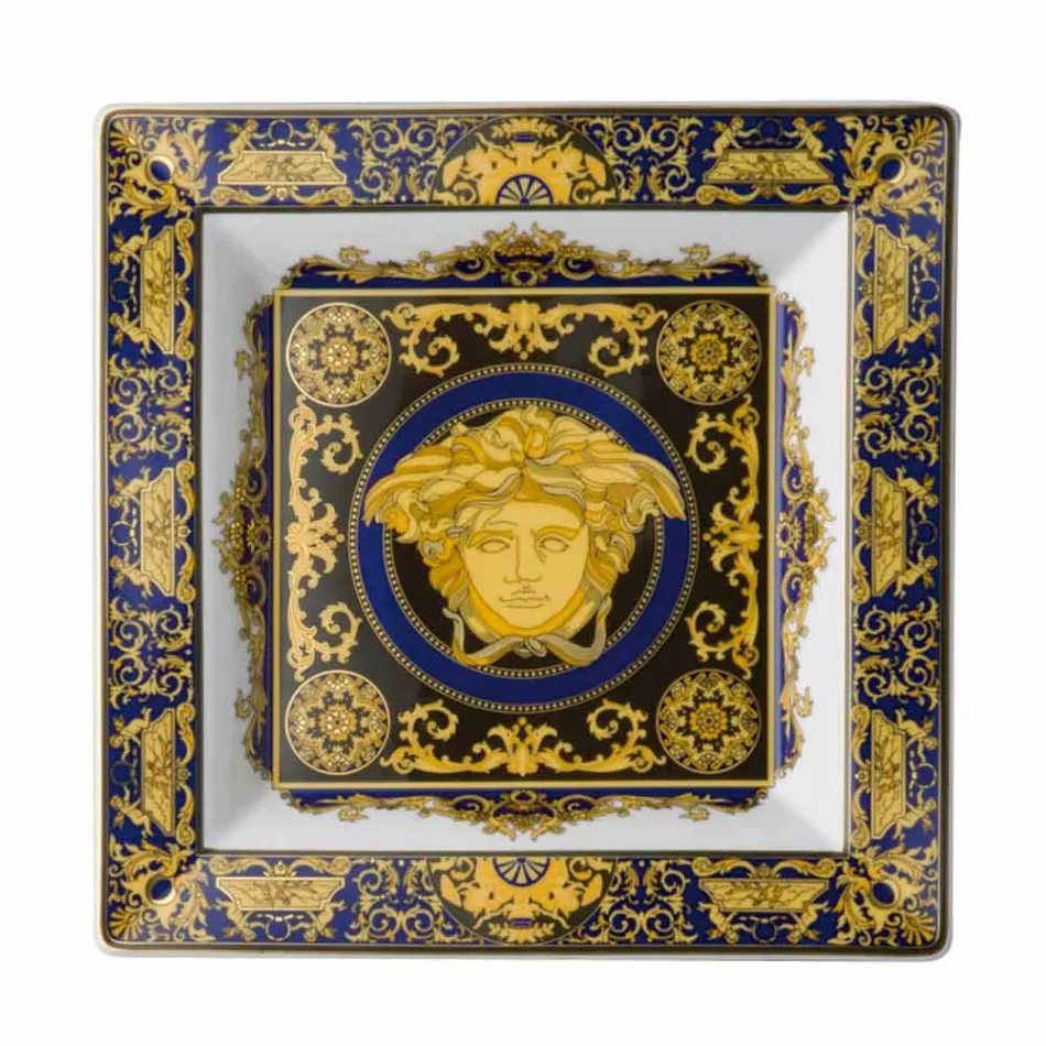 Rosenthal Versace Medusa albastru Cupa 22cm design modern porțelan Viadurini