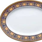 Rosenthal Versace Medusa oval albastru fel de mâncare de design porțelan Viadurini