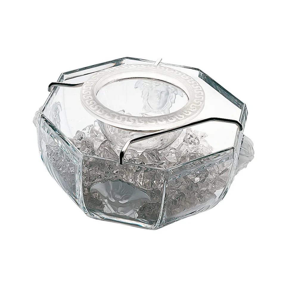 Rosenthal Versace Medusa Crystal Caviar Bol în cristal - Medusacrystal Viadurini