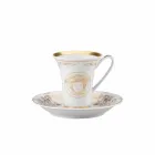 Rosenthal Versace Medusa Gala de Aur cesti de espresso set 6pz porțelan Viadurini