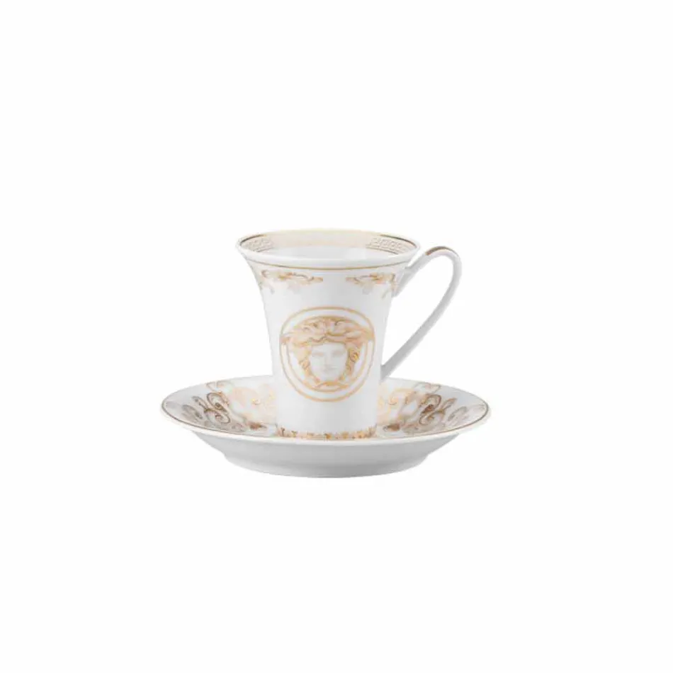 Rosenthal Versace Medusa Gala 6 septembrie espresso piese cești de porțelan Viadurini