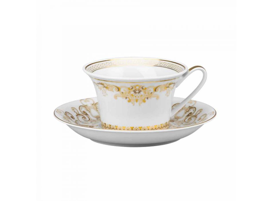 Rosenthal Versace Medusa Gala de ceașcă de ceai de design de porțelan Viadurini