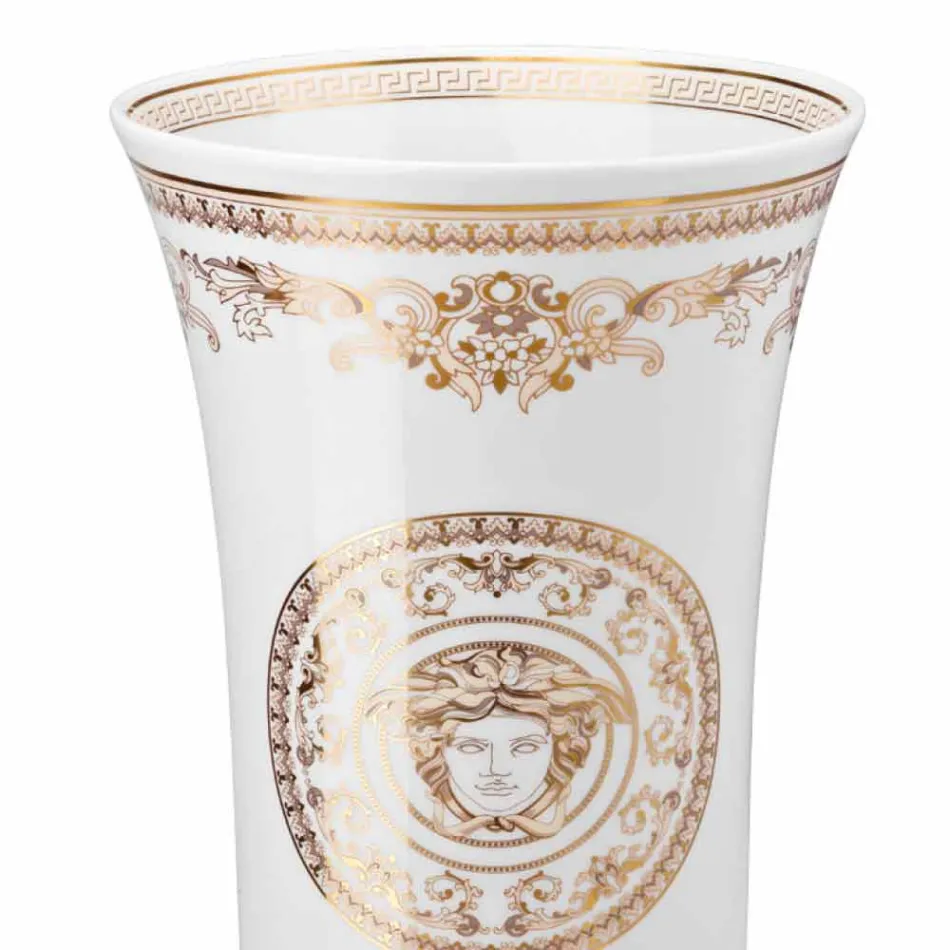 Rosenthal Versace Medusa Gala de design portelan vaza h 34cm Viadurini