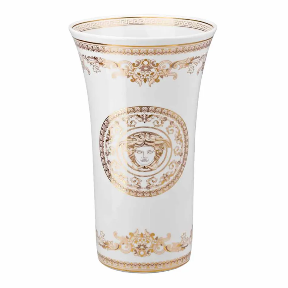Rosenthal Versace Medusa Gala de design portelan vaza h 34cm Viadurini
