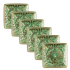 Rosenthal Versace Medusa Garland 6 Cupe Plate Patrate - Craciun Viadurini