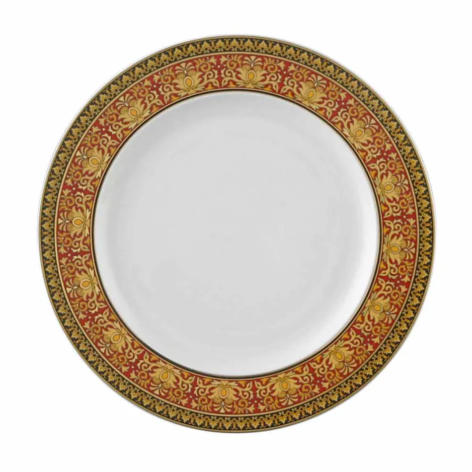 Rosenthal Versace Medusa Red plate 22 cm porțelan Viadurini