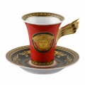 Rosenthal Versace Medusa ceașcă roșu de cafea din porțelan de mare de design