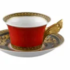 Rosenthal Versace Medusa Cupa Red design modern de ceai din porțelan Viadurini