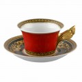Rosenthal Versace Medusa Cupa Red design modern de ceai din porțelan