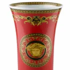 Rosenthal Versace Medusa Red Vaza moderne de design 34cm porțelan Viadurini