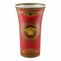 Rosenthal Versace Medusa Red Vaza moderne de design 34cm porțelan