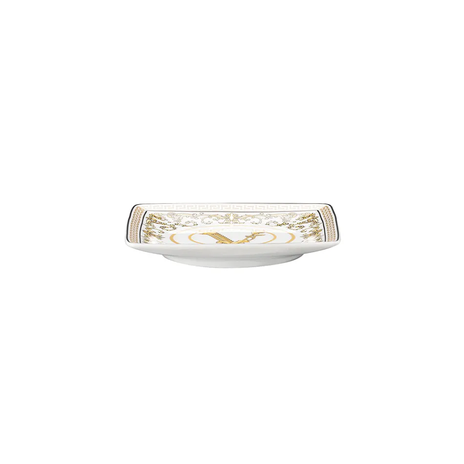 Rosenthal Versace Virtus Gala 6 boluri pătrate plate 15x15 cm din porțelan - baroc Viadurini
