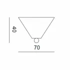 Ceramica rozete pentru compoziția lămpilor Battersea 975ST - Toscot Viadurini