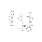 Baterii de bideu din alamă vintage cu livrare internă Made in Italy – Katerina Viadurini