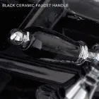 Robinet de cadă de podea cu duș manual din alamă fabricat în Italia - Noriana Viadurini