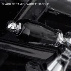 Robinet clasic pentru bideu cu un singur orificiu cu pârghii din alamă lucrate manual - Noriana Viadurini