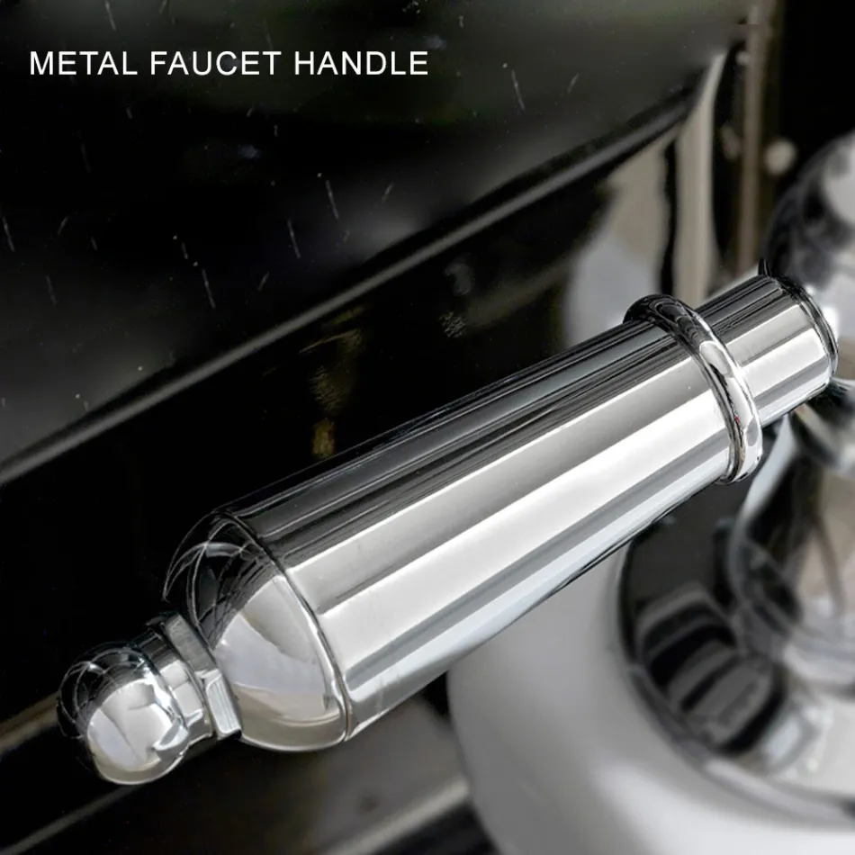 Robinet clasic pentru bideu cu un singur orificiu cu pârghii din alamă lucrate manual - Noriana Viadurini