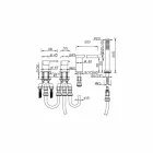 Robinet pentru baterie montat pe punte din alamă cromată Fabricat în Italia - Sika Viadurini