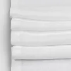 Runner de masă din in cu dantelă albă de calitate italiană de lux - Farnese Viadurini