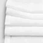 Runner de masă din in cu dantelă albă de calitate italiană de lux - Farnese Viadurini