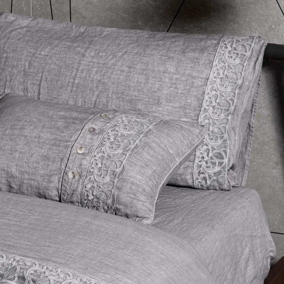 Geantă Depozitare Husă pilota de in cu Dantela și Nasturi Sinergia - Energis Viadurini