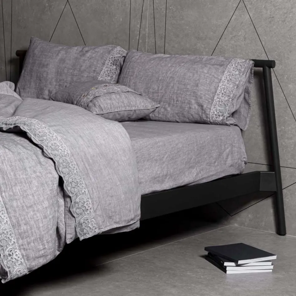 Geanta Depozitare Husa pilota de in cu Dantela si Nasturi Sinergia - Energis Viadurini