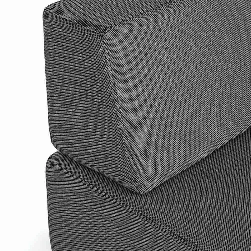 Lounge în colț exterior de design modern în țesătură de casă - Benito Viadurini