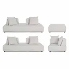 Lounge în colț exterior de design modern în țesătură de casă - Benito Viadurini