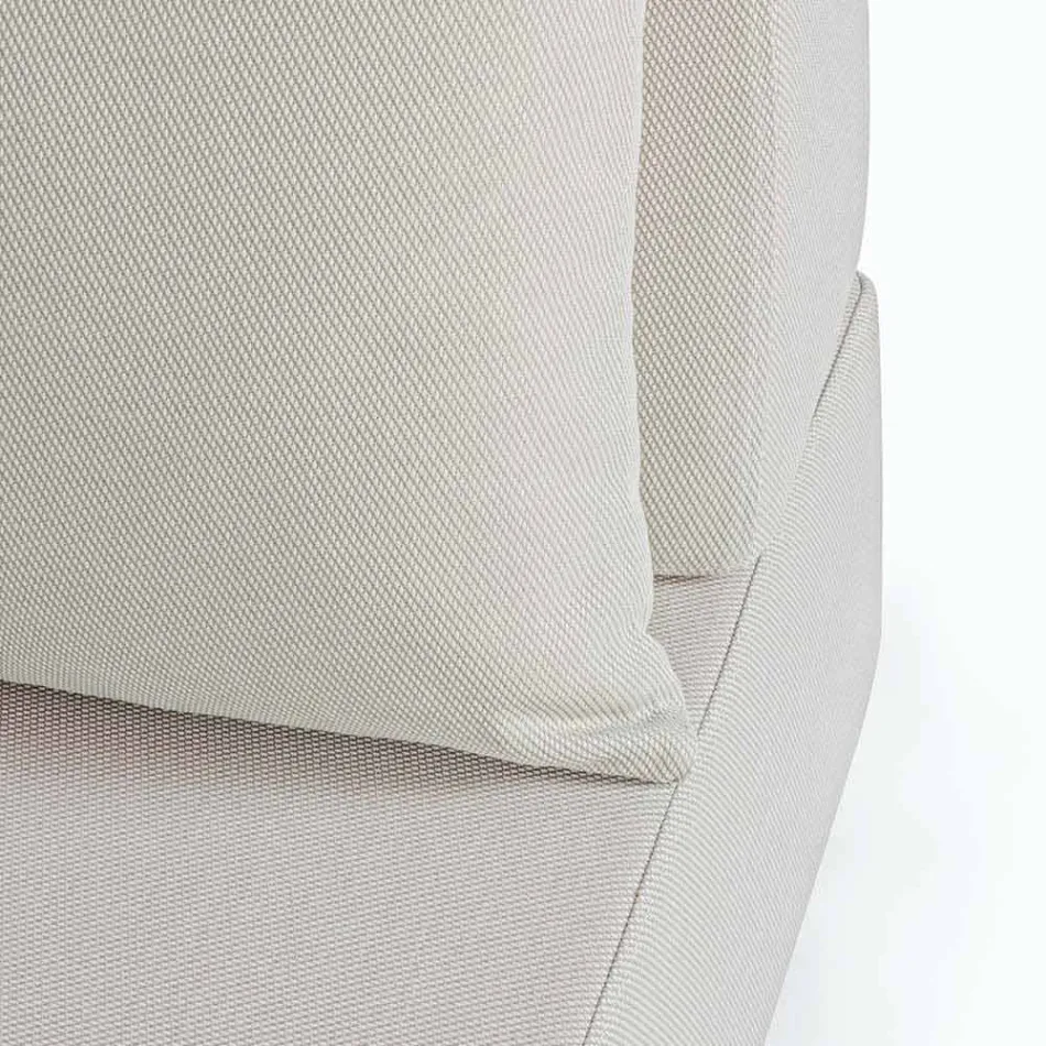 Lounge în colț exterior de design modern în țesătură de casă - Benito Viadurini