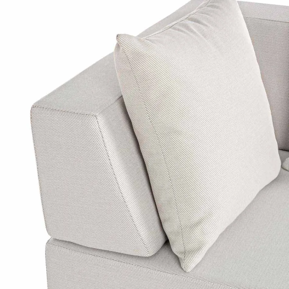 Lounge în colț exterior de design modern în țesătură de casă - Benito Viadurini