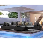 Lounge în colț exterior de design modern în țesătură de casă - Benito Viadurini