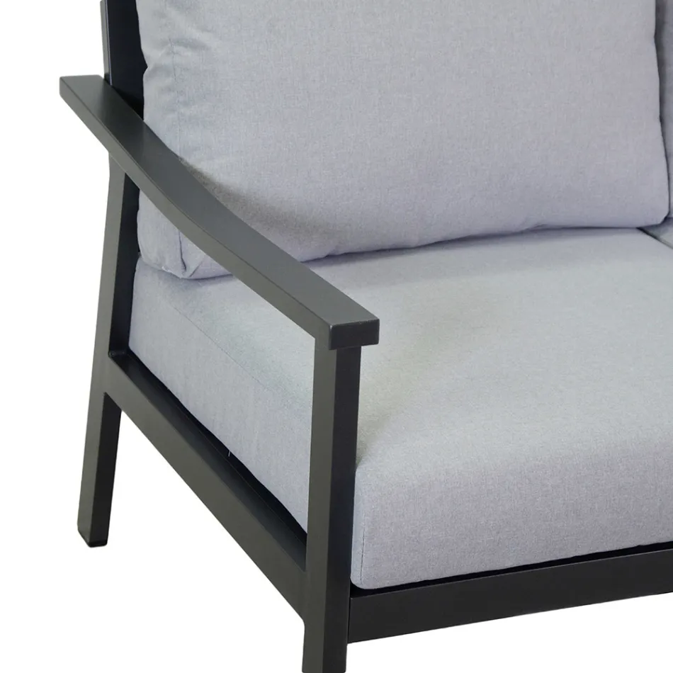 Camera de zi compusă din 1 canapea, 2 fotolii și 1 măsuță de cafea - Bilet Viadurini