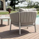 Camera de zi compusă din 2 fotolii, 1 canapea și 2 măsuțe de cafea din aluminiu - Fusion Viadurini