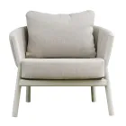 Camera de zi compusă din 2 fotolii, 1 canapea și 2 măsuțe de cafea din aluminiu - Fusion Viadurini