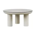 Camera de zi compusă din 2 fotolii, 1 canapea și 2 măsuțe de cafea din aluminiu - Fusion Viadurini