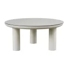 Camera de zi compusă din 2 fotolii, 1 canapea și 2 măsuțe de cafea din aluminiu - Fusion Viadurini