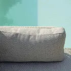 Cameră de zi compusă din 2 fotolii, 1 canapea și măsuță de cafea din aluminiu - Symphony Viadurini