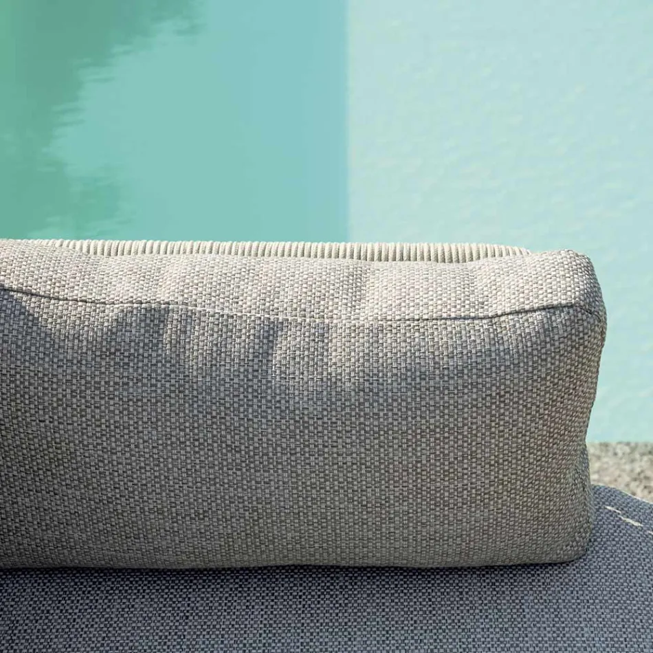 Cameră de zi compusă din 2 fotolii, 1 canapea și măsuță de cafea din aluminiu - Symphony Viadurini