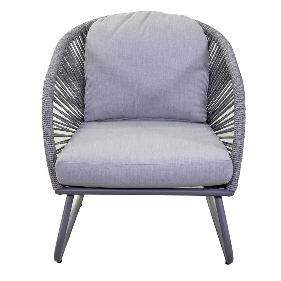 Camera de zi compusă din 2 fotolii cu măsuță de cafea - Suitcase Viadurini