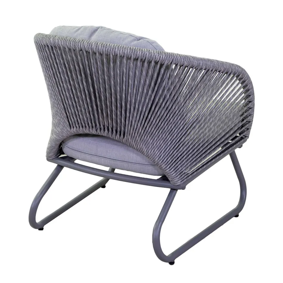 Camera de zi compusă din 2 fotolii cu măsuță de cafea - Suitcase Viadurini