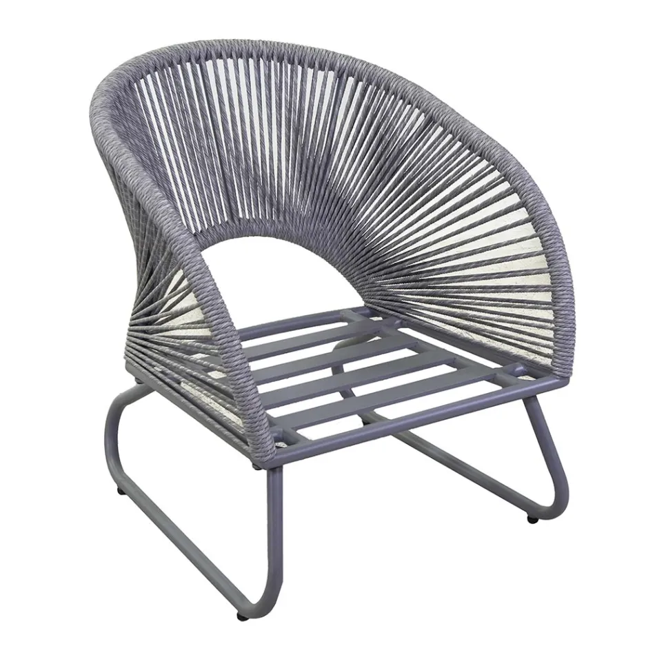 Camera de zi compusă din 2 fotolii cu măsuță de cafea - Suitcase Viadurini