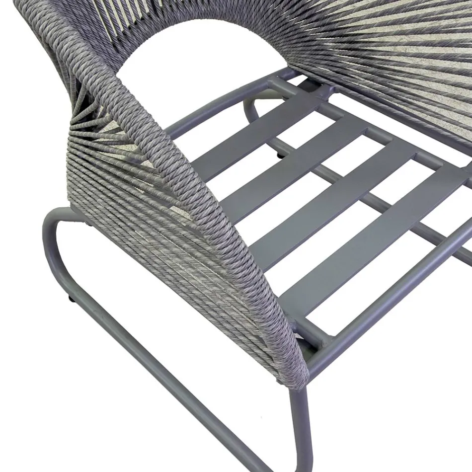 Camera de zi compusă din 2 fotolii cu măsuță de cafea - Suitcase Viadurini