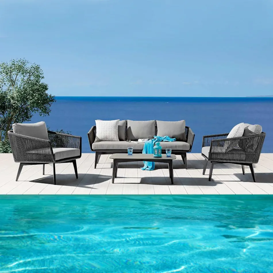 Living Format din Canapea cu 2 sau 3 locuri, fotolii si masuta de cafea - Elios Viadurini