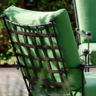 Camera de zi artizanală în aer liber în finisaj de grafit de fier Fabricat în Italia - Lietta Viadurini