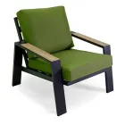 Sufragerie în aer liber compusă din 1 canapea, 2 fotolii și 1 măsuță de cafea - Righello Viadurini