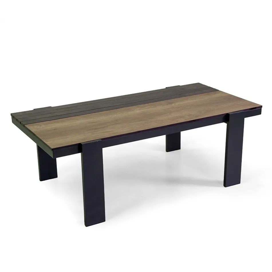 Sufragerie în aer liber compusă din 1 canapea, 2 fotolii și 1 măsuță de cafea - Righello Viadurini