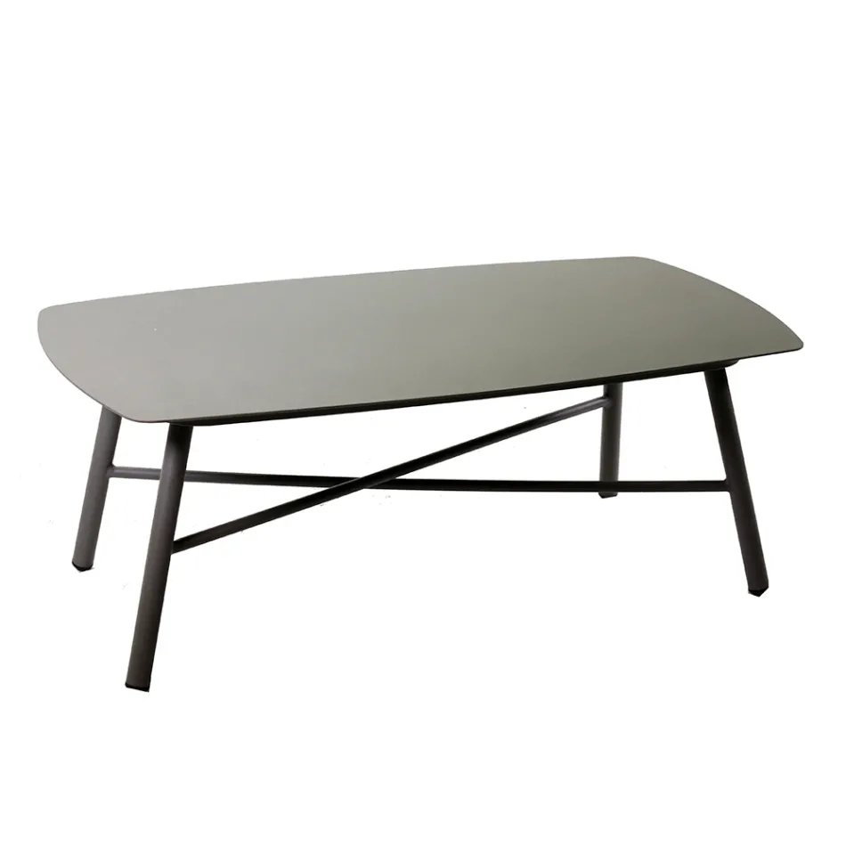 Sufragerie în aer liber compusă din 1 canapea cu 3 locuri, 2 fotolii și 1 măsuță de cafea - Righello Viadurini