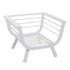 Sufragerie în aer liber compusă din 1 canapea cu 3 locuri, 2 fotolii și 1 măsuță de cafea - Righello Viadurini