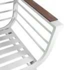 Sufragerie în aer liber compusă din 2 fotolii și 1 masă din aluminiu - Righello Viadurini