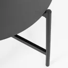 Living în aer liber cu 1 canapea, 2 fotolii și 2 mese din oțel - Prefer Viadurini